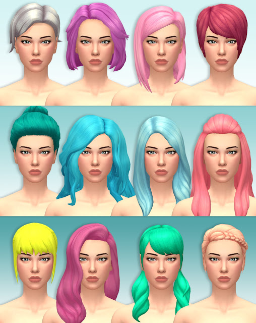 Sims 4 Ccs The Best Ea Hair Recolors By Lotti Die Zweite All In One