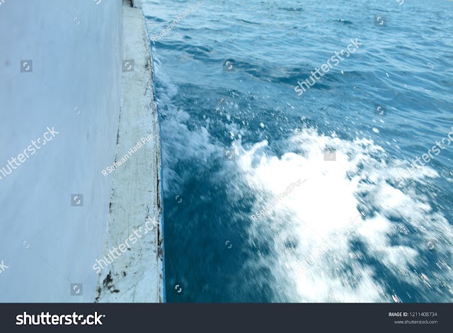 The blue water On the Boat - Image 