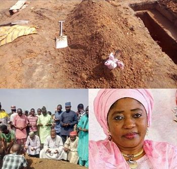 Hawaye sun kwaranya yayinda aka binne jaruma Hauwa Maina No 1 Hawaye sun kwaranya yayinda aka binne jaruma Hauwa Maina No 1