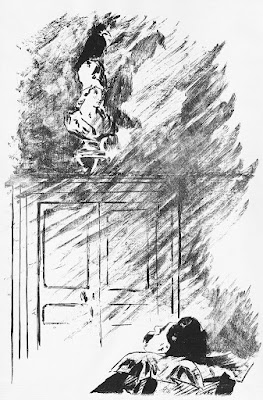 Illo by Édouard Manet, for "The Raven"