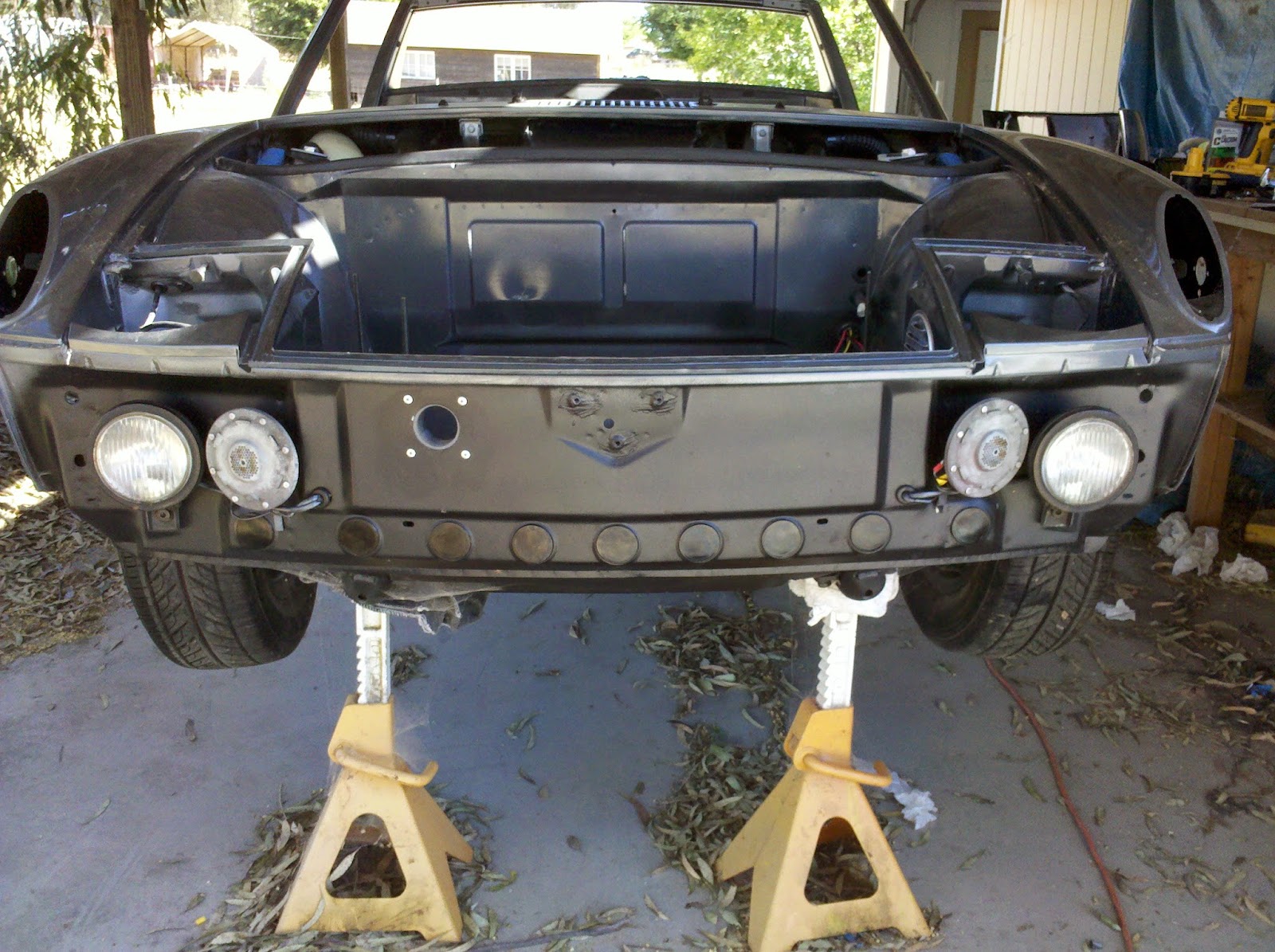Porsche 914E Electric Conversion and Tesla Obsession: Front Bumper