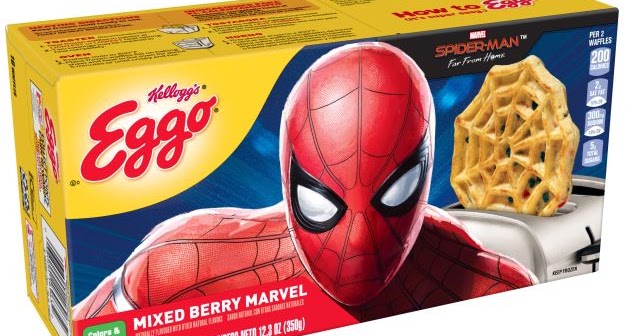 Kellogg's Releases a Number of Spider-Man: Far From Home-themed Products,  Including Web-Shaped Eggos | Brand Eating