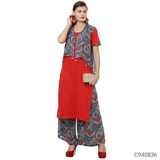 Ethnic Rayon Printed Kurti Sets