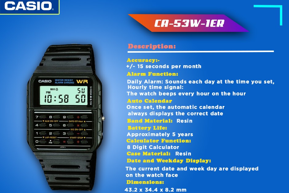 Casio Watch CA53W1ER Casio Watch CA53W1ER