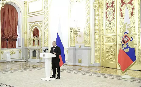 Putin at receiving credentials ceremony, November 24, 2020