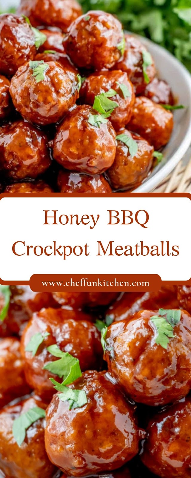 Honey BBQ Crockpot Meatballs Honey BBQ Crockpot Meatballs