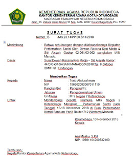 Kumpulan Contoh Surat Tugas Lengkap Terbaru