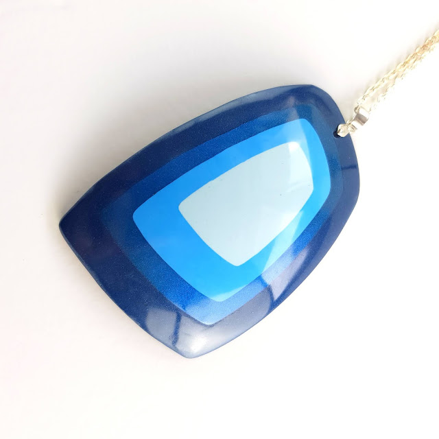 colgantes geométricos concéntricos arcilla polimérica