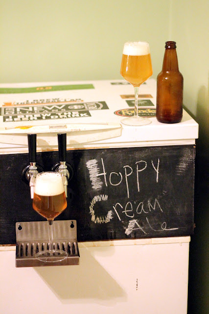 Tasting of Aromatic Cream Ale in a bottle and on tap.