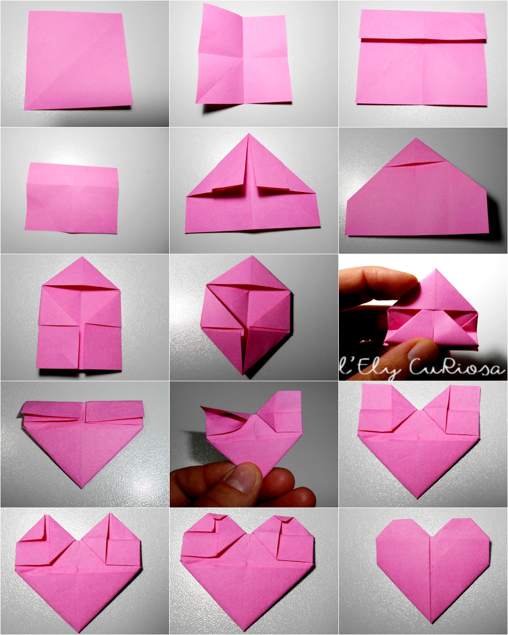 Come fare un cuore origami Cartolelya
