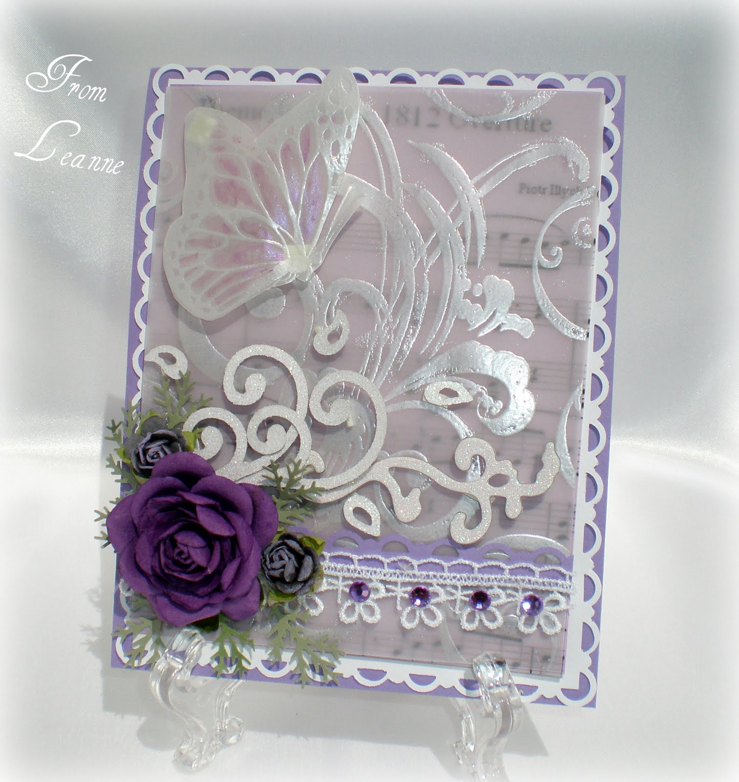 Stamping A Little Sunshine Heat Embossing on Vellum...