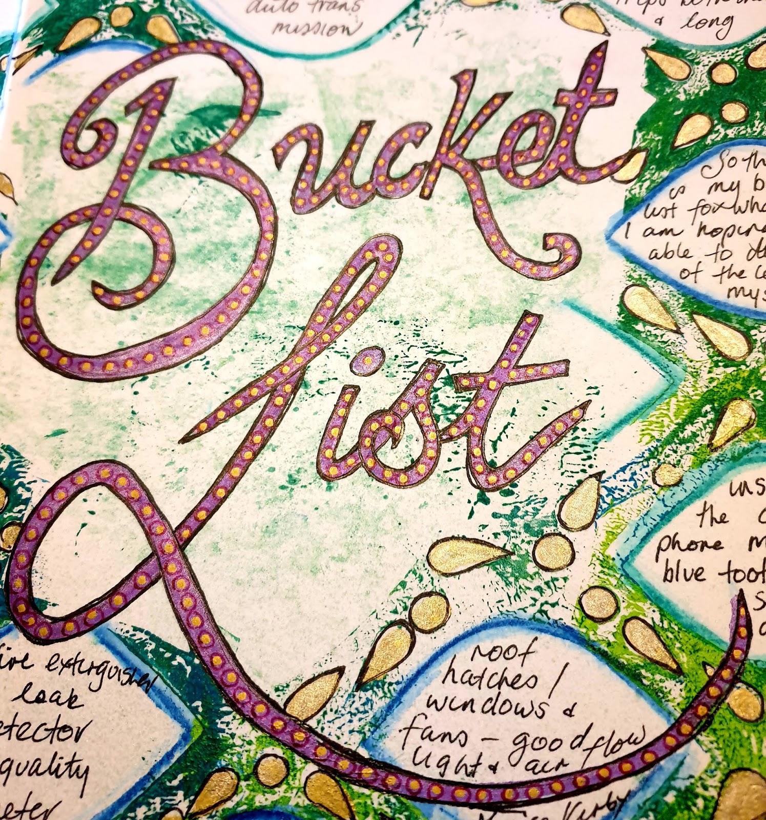 Australian Art Journal Swap Van Life Bucket List