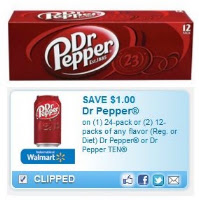 Frugal Mom and Wife: Hot Coupons: $1/1 -12pk Dr. Pepper &amp; $1/2 - 12pk ...