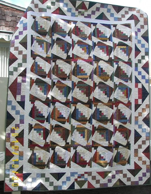 Quilting Land Scrappy Rebuilt Log Cabin Quilt