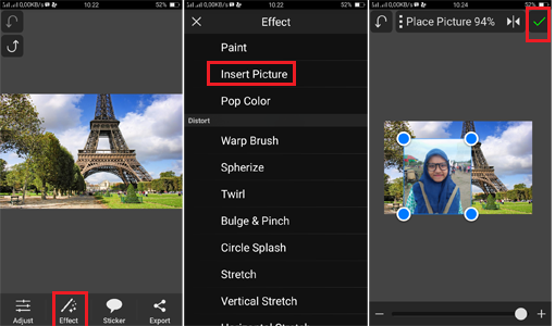 cara menggunakan picsay pro apk