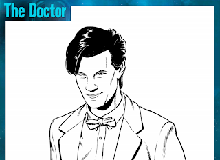 the doctor coloring page