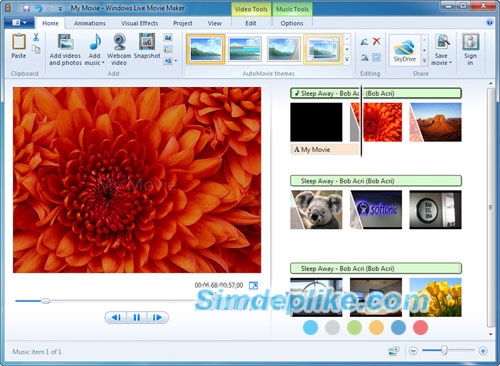 Phần mềm Windows Live Movie Maker 2012