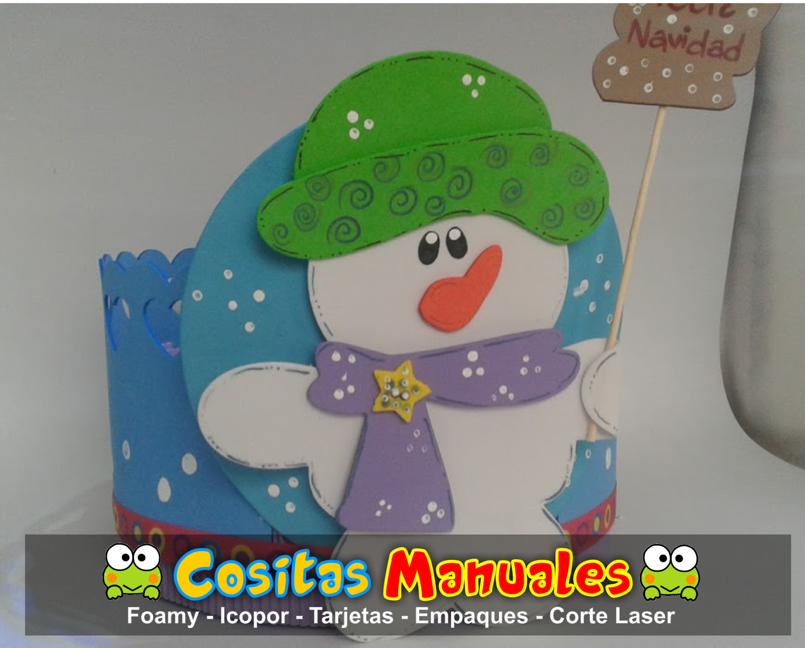 Dulceros de Navidad Hechos en Foami - Lili Daza Diseño