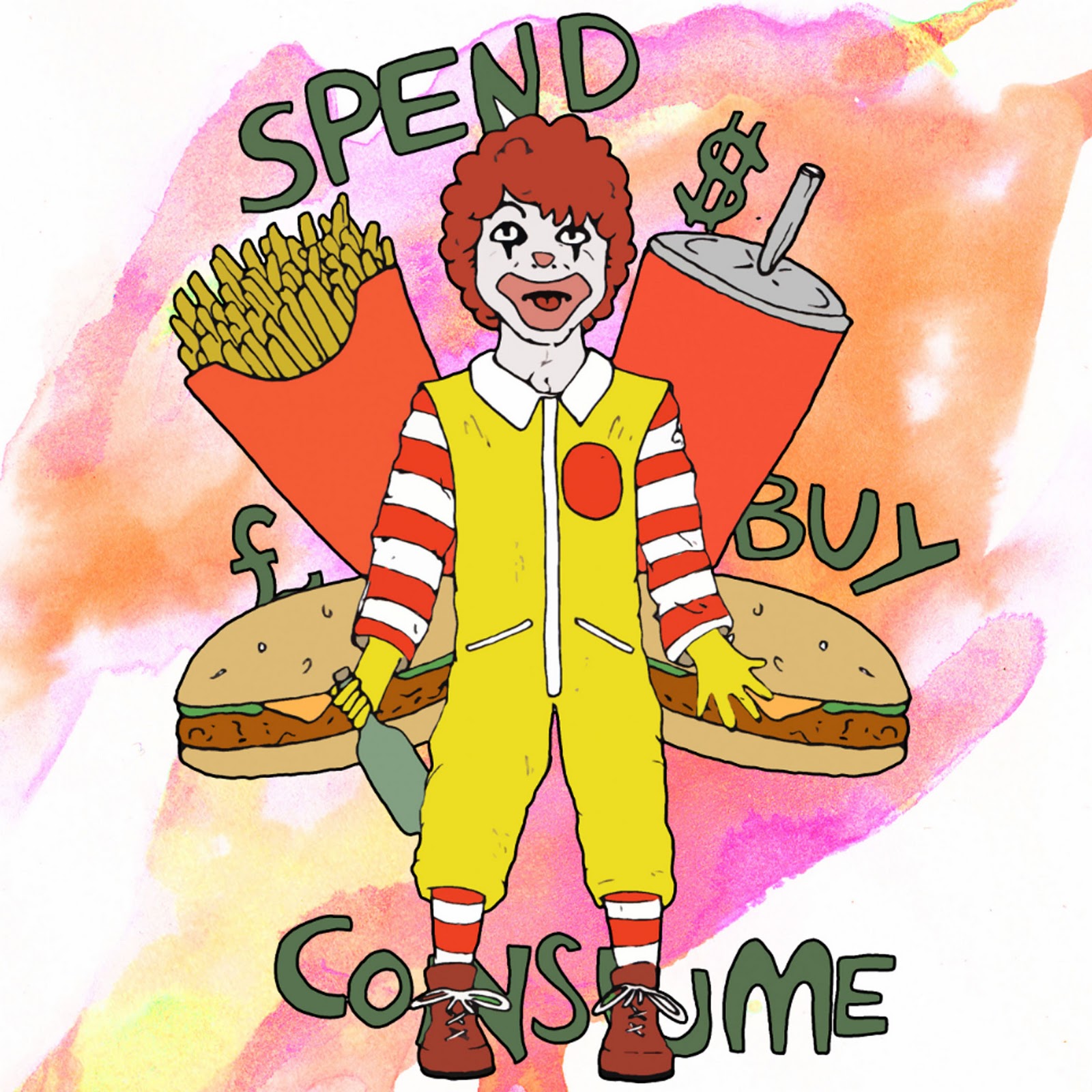 DAN.B ILLUSTRATION "Consumerism for kids" Zine project