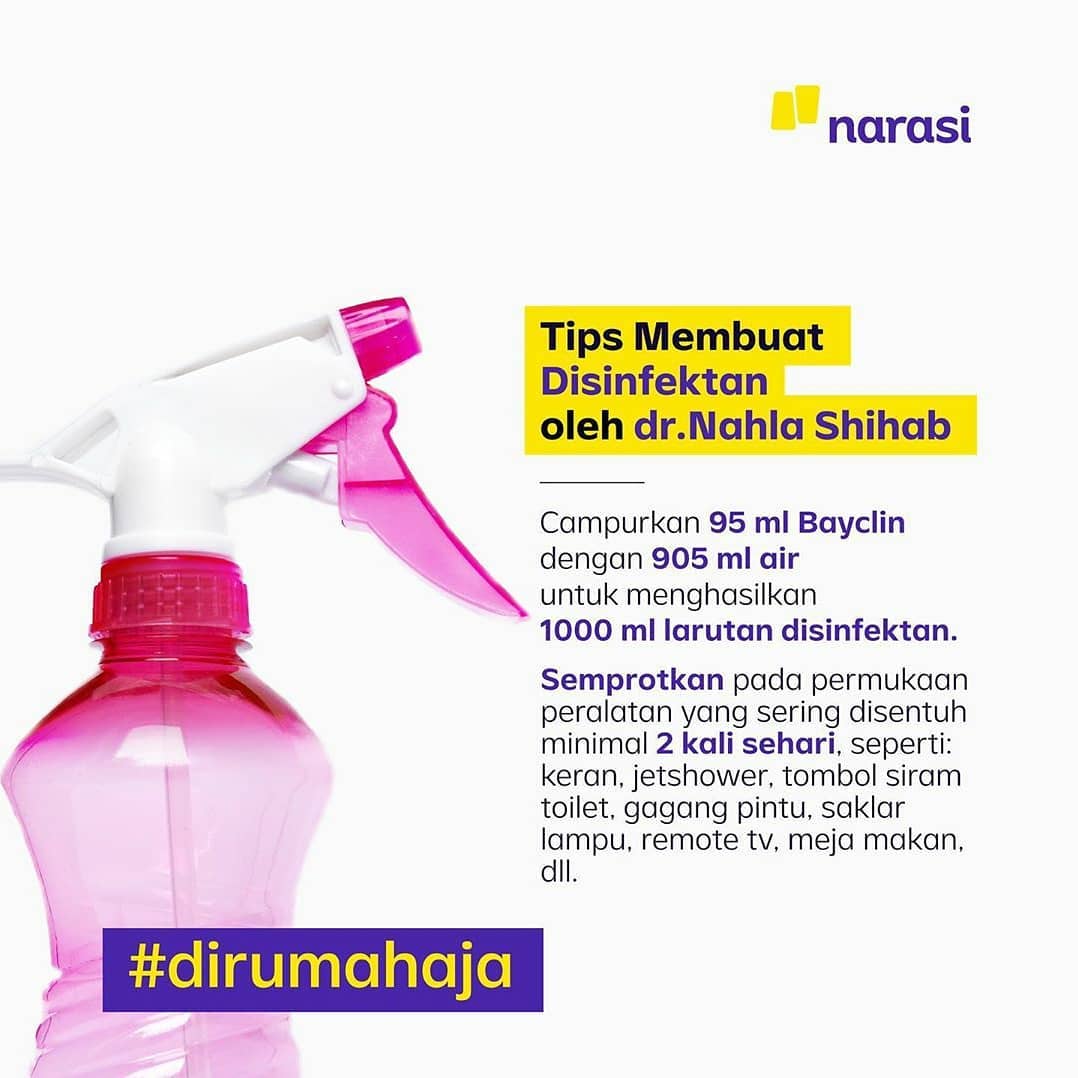 Cara Membuat Disinfektan Sendiri, Cairan Pembunuh Kuman