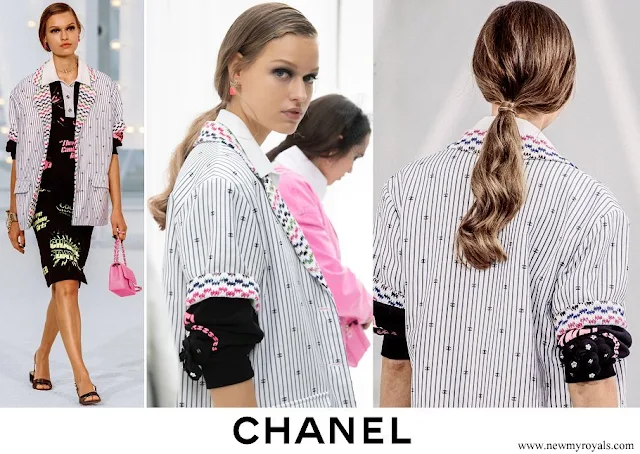 Charlotte Casiraghi wore Chanel Cotton Multicolour Jacket