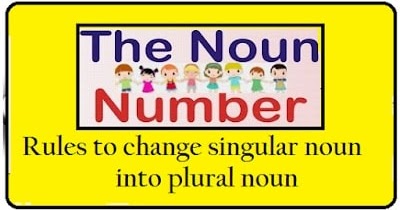 Plural Nouns Rules And Examples
