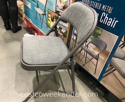Ensure you have enough seats for guests with the Maxchief Upholstered Metal Folding Chair