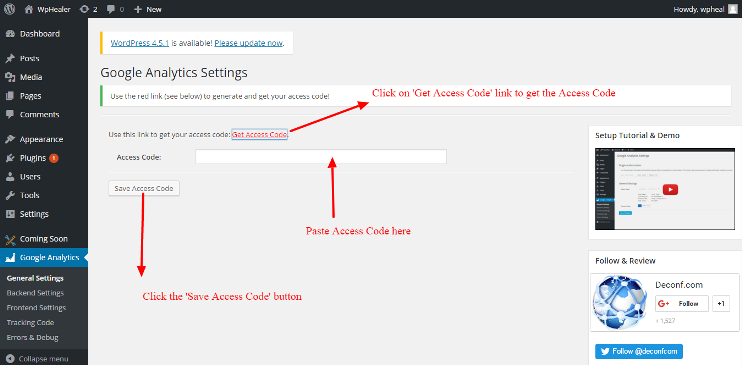 WordPress Themes and Plugins Reviews: Google Analytic Dashboard for WP ...