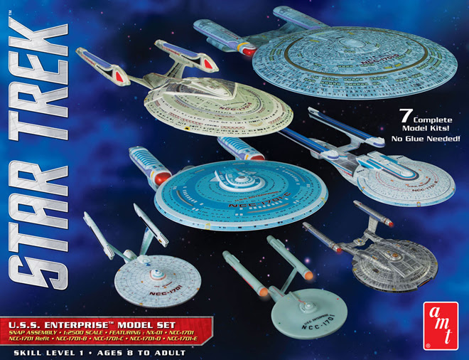 The Trek Collective: New starships Enterprise model kit set