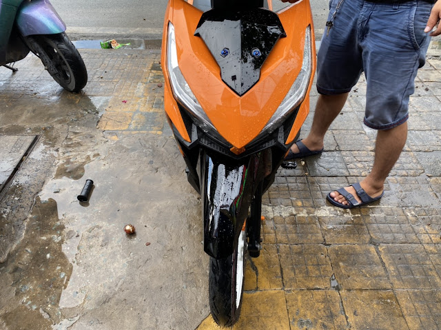 Mẫu sơn xe Honda vario màu cam bóng cực đẹp Mẫu sơn xe Honda vario màu cam bóng cực đẹp