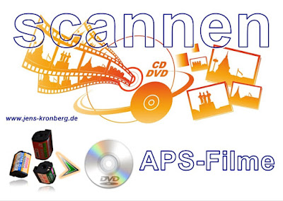 Scanservice Angebot APS-Filme, Negative, Negativfilme auf DVD scannen