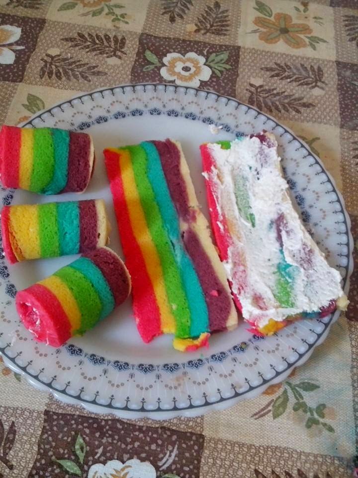 Resep Rainbow Roll Cake Mini Kukus Resep Kue Resep Rainbow Roll Cake Mini Kukus Resep Kue