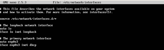 network interfaces ubuntu server
