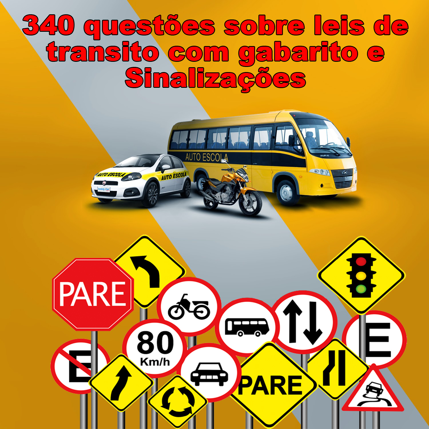 Pacote livros online Detran