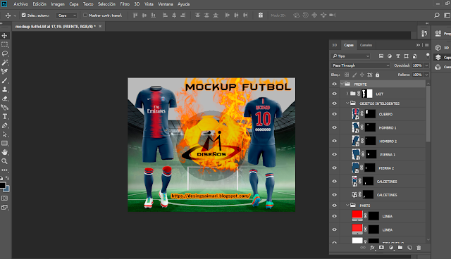 MOCK UP DE FUTBOL