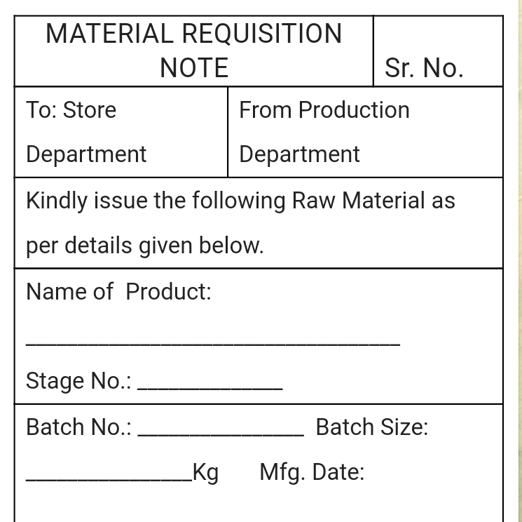 Dispensing Of Row Materials Pharmajobin