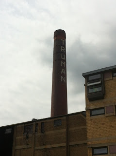Ghost sign on a chimney in Shoreditch, London EC2