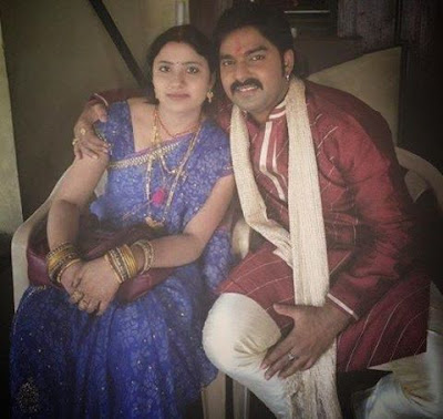 pawan singh and late wife 