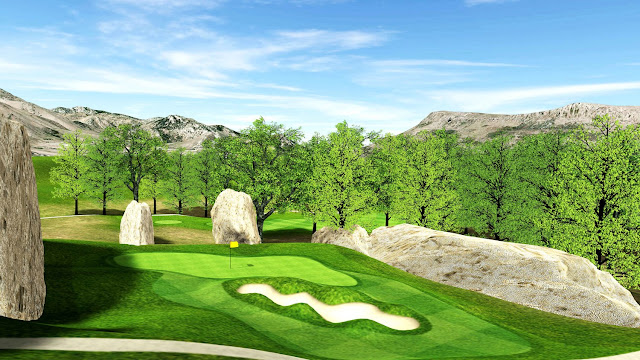Golf course graphics are quintessential elements of 3D renderings