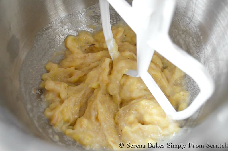 Mashed Banana in a mixing bowl.