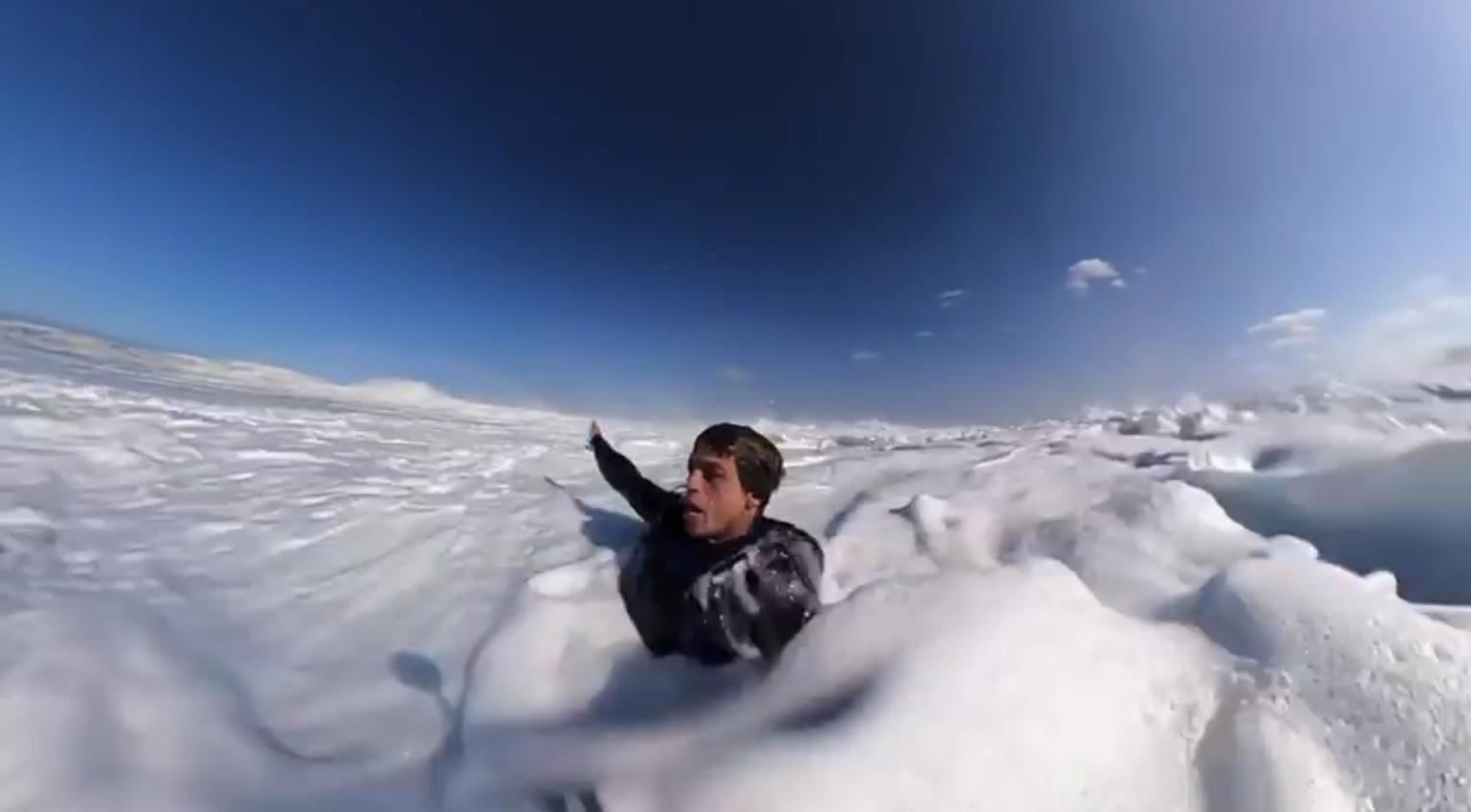 I got destroyed at Nazaré so you don’t have to. 🌊🏊♀️ #GoProMax GoPro...