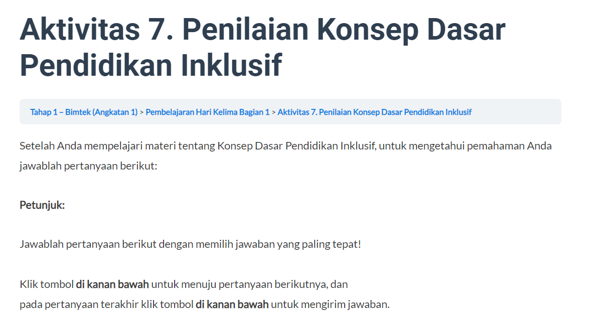 Jawaban Kuis Arkademi Dasar Bisnis