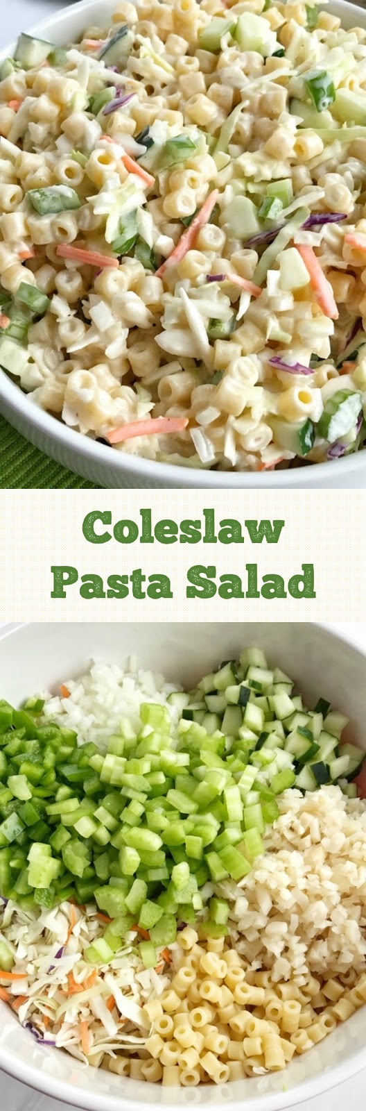 Coleslaw Pasta Salad