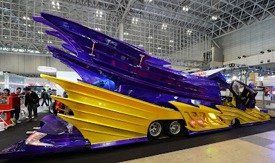 Chiba, Economic, Business, Auto, Show, Exhibition, Salon, Industry, Tokyo, Tokyo Auto Salon, Toyota Hiace, Batmobile, Makuhari Messe, Lightning NATSeen, Car, Vehicle, Lotus Europe TC SP, Lamborghini, Aventador, Nissan, 