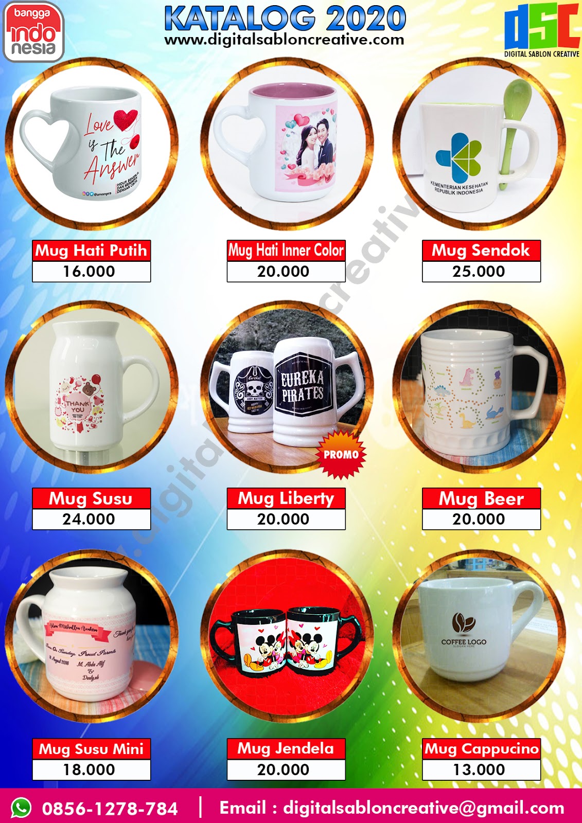 Cetak Souvenir Promosi, Printing dan Percetakan MUG SABLON MURAH JAKARTA