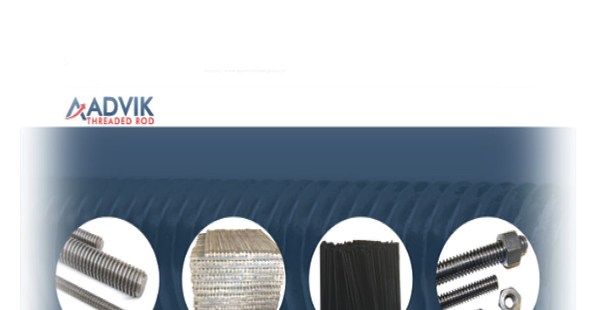 grade 8 threaded rod Aadvik Threaded Rod All Threaded Rod (ATR