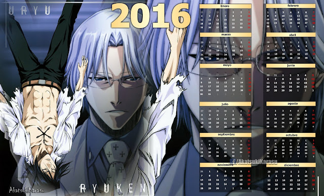 calendario 2016 bleach