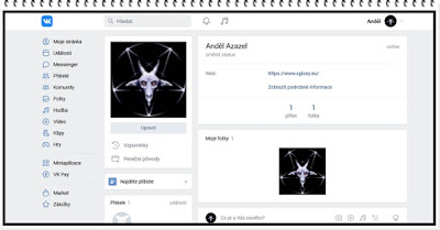 Vkontakte - Profil Anděla Azazela