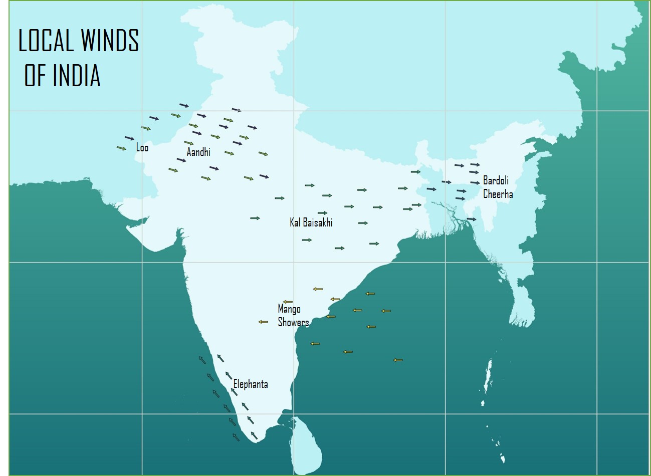 Earth Diary Local Winds of India