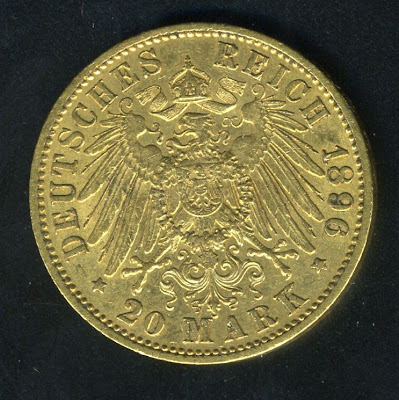 German 20 Mark Gold Coin